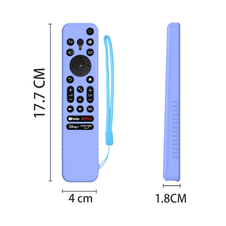Y56 Voice Remote Silicone Anti-Fall Protective Case For Sony RMF-TX800U/C/P/T/900U, For Sony RMF-TX800U/C/P/T/900U(Black), For Sony RMF-TX800U/C/P/T/900U(Blue), For Sony RMF-TX800U/C/P/T/900U(Red), For Sony RMF-TX800U/C/P/T/900U(Luminous Blue)���������...