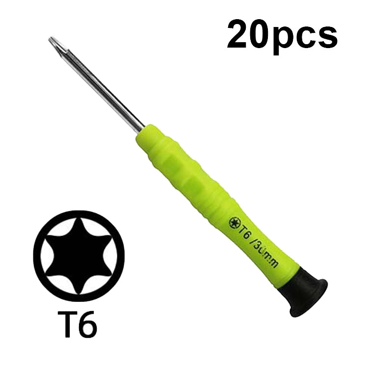 20 minidestornilladores antideslizantes para desmontaje de teléfonos móviles, herramientas de mantenimiento: Phillips 1.5, recto 1.5, Phillips 2.0, recto 2.0, Phillips 1.2, estrella 1.2, estrella 0.8, Y, T2, T3, T4, T5, T6