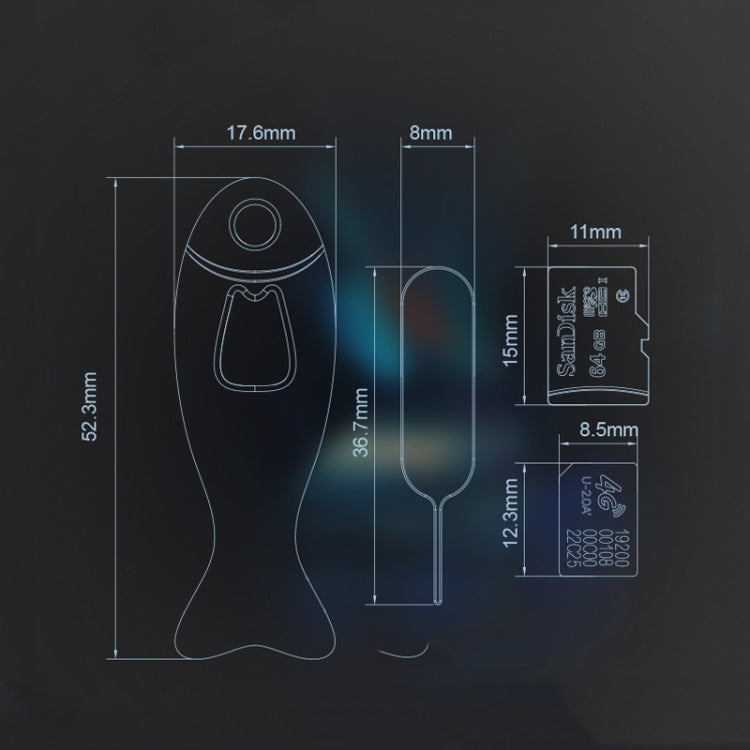 SC01 Phone Card Removal Needle Anti-Loss Card Extractor Card Opening Needle Cover