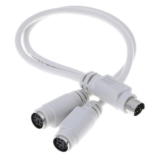PS2 2pcs 1 to 2 Transfer Wiring Industrial Computer with Keyboard Mouse Interface, PS2 1 to 2 Mouse Interface