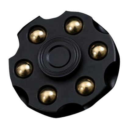 EDC toupie revolver amovible, jouet anti-stress en laiton pur, clip revolver (or), clip revolver (argent), clip revolver (noir)