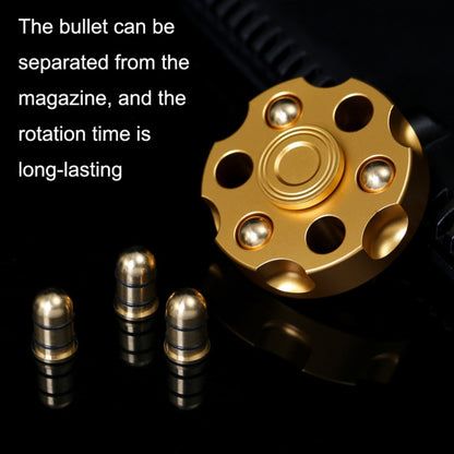 EDC toupie revolver amovible, jouet anti-stress en laiton pur, clip revolver (or), clip revolver (argent), clip revolver (noir)