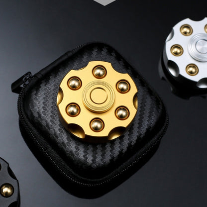 EDC toupie revolver amovible, jouet anti-stress en laiton pur, clip revolver (or), clip revolver (argent), clip revolver (noir)