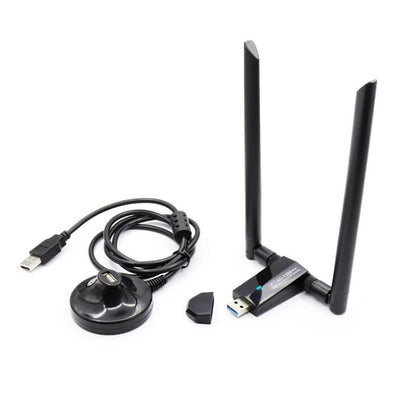 1200m Wireless Network Card 802.11AC USB3.0 Dual Frequency 2.4G/5.8G WiFi Receiver, 1200m USB3.0