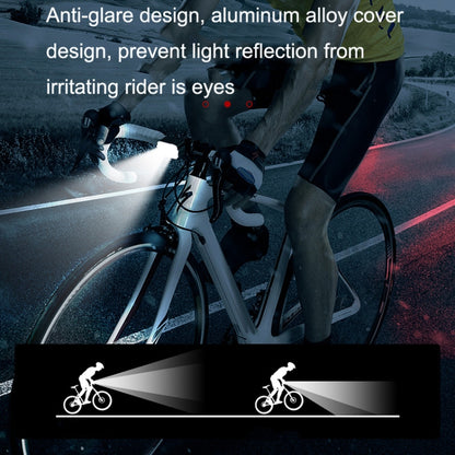 Ensemble de lampes de vélo à chargement USB LED pour l'extérieur, style :, feu arrière, feu avant + feu arrière, feu avant