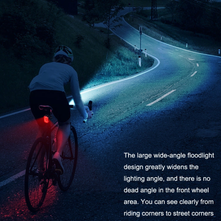 Ensemble de lampes de vélo à chargement USB LED pour l'extérieur, style :, feu arrière, feu avant + feu arrière, feu avant