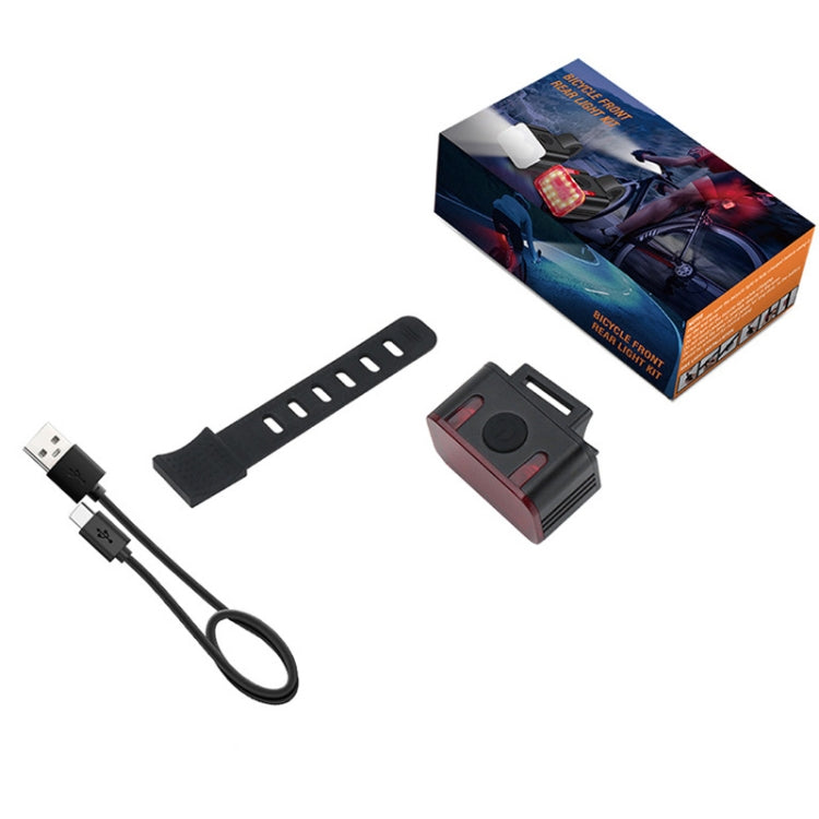 Bicycle Light USB Charging Outdoor LED Riding Lamp Set, Style:, Tail Light, Front Light+Tail Light, Front Light