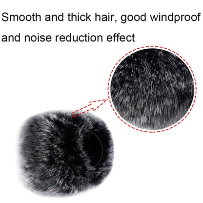 For Blue Yeti Pro Anti-Pop and Windproof Sponge/Fluffy Microphone Cover, Black Sponge, Blue Sponge, Black Hair, Gray Hair