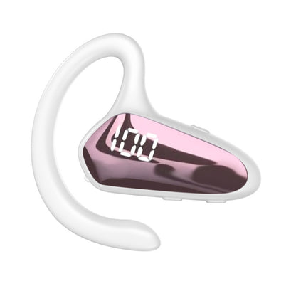 YX02 With Digital Display Hanging Ear Bone Conduction Bluetooth Headset, YX02 Black, YX02 Grey, YX02 Red, YX02 Pink