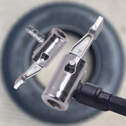 2pcs Vehicle Inflatable Pump Tube Joint Tire Mouth Gas Mouth Tube Fast Connector, Inflatable Pump Adapter No Deflating, Inflatable Pump Adapter Relieved, Inflatable Pump Adapter