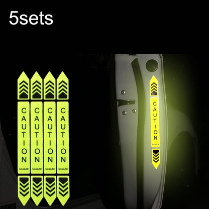 5sets Car Opening Door Anti-Collision Safety Warning Reflector, 5sets Diamond White, 5sets Diamond Red, 5sets Diamond Blue, 5sets Diamond Yellow, 5sets Fluorescent Green