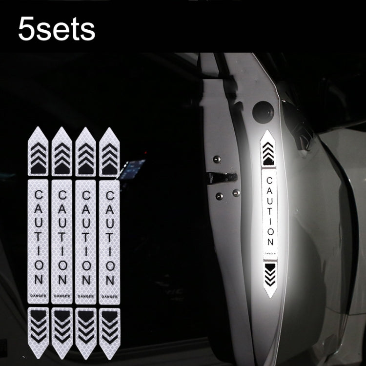 5sets Car Opening Door Anti-Collision Safety Warning Reflector, 5sets Diamond White, 5sets Diamond Red, 5sets Diamond Blue, 5sets Diamond Yellow, 5sets Fluorescent Green