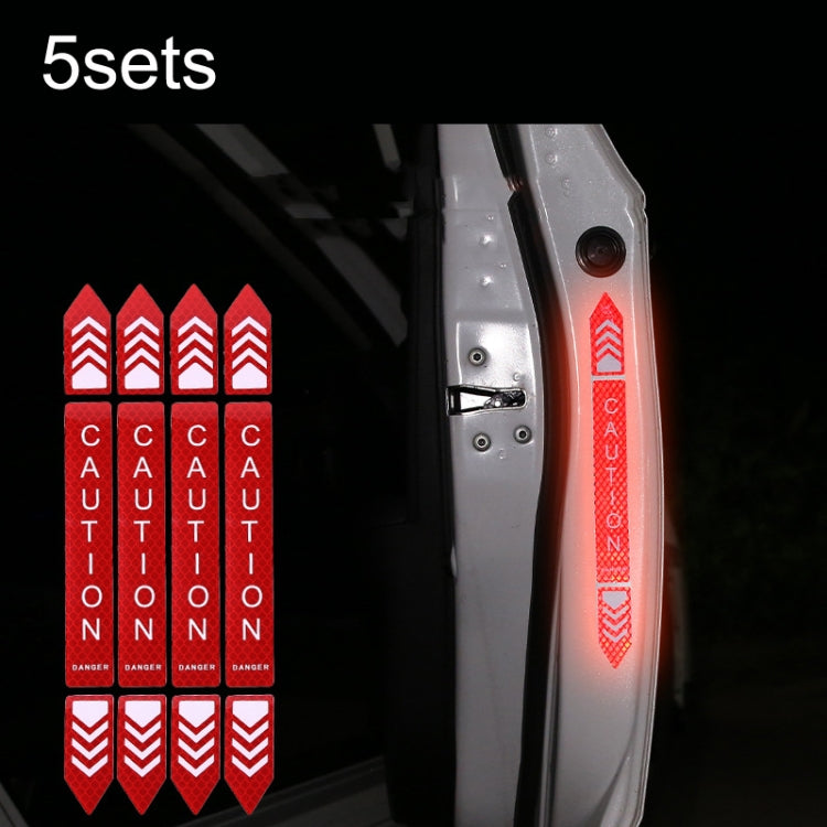 5sets Car Opening Door Anti-Collision Safety Warning Reflector, 5sets Diamond White, 5sets Diamond Red, 5sets Diamond Blue, 5sets Diamond Yellow, 5sets Fluorescent Green