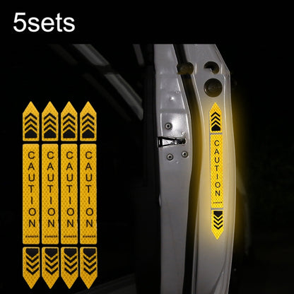 5sets Car Opening Door Anti-Collision Safety Warning Reflector, 5sets Diamond White, 5sets Diamond Red, 5sets Diamond Blue, 5sets Diamond Yellow, 5sets Fluorescent Green