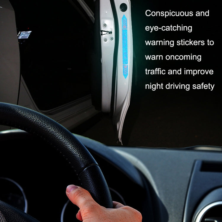 5sets Car Opening Door Anti-Collision Safety Warning Reflector, 5sets Diamond White, 5sets Diamond Red, 5sets Diamond Blue, 5sets Diamond Yellow, 5sets Fluorescent Green