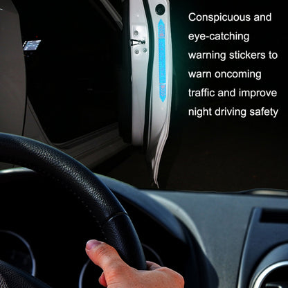 5sets Car Opening Door Anti-Collision Safety Warning Reflector, 5sets Diamond White, 5sets Diamond Red, 5sets Diamond Blue, 5sets Diamond Yellow, 5sets Fluorescent Green