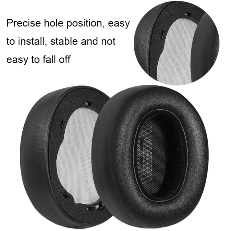 2pcs Headphone Sponge Case For JBL Live 650BTNC/660/E65BTNC/Duet NC, For Live 650BTNC Net Gray, For Live 650BTNC Leather+Velvet, For Live 650BTNC Protein Leather, For Live 650BTNC Net Black