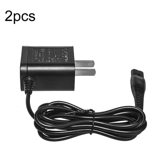 2pcs A00390 Chargeur adaptateur de rasoir 4,3 V pour PHILIPS RQ310 RQ312 RQ311 RQ338 RQ331 S510 S511, prise américaine, 2pcs A00390 Prise américaine