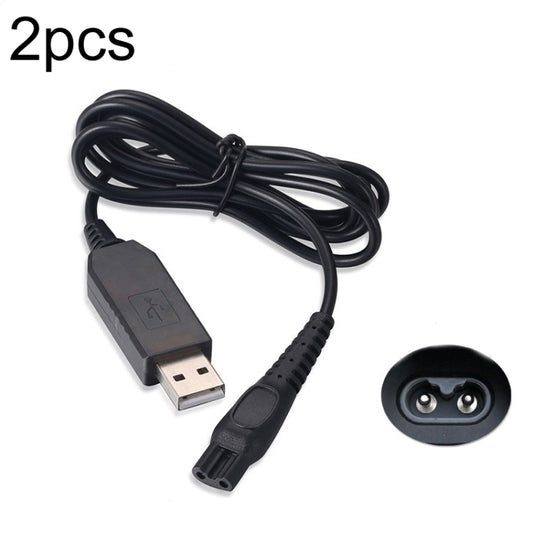 2 chargeurs USB 15 V pour rasoir PHILIPS HQ7120 HQ8830 PT730 AT757 RQ1060, HQ8505 et 2 prises USB HQ8505