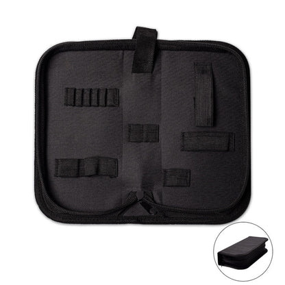 Zipper Storage Package Portable Multi-Function Tool Storage Bag, Style:, A Canvas, B Leather+Canvas, C Leather, D Canvas, E Leather+Canvas, F Leather+Canvas