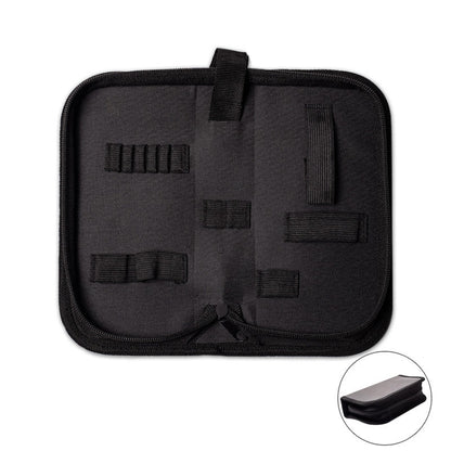 Zipper Storage Package Portable Multi-Function Tool Storage Bag, Style:, A Canvas, B Leather+Canvas, C Leather, D Canvas, E Leather+Canvas, F Leather+Canvas