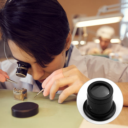 5pcs Eyepiece Magnifier Glass Lens Eyepiece Type Repair Magnifier, Times:, 5pcs 3X, 5pcs 5X, 5pcs 10X, 5pcs 15X, 5pcs 20X