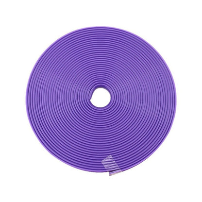 8m/roll Car Wheel General Sticker Modified Protection Sticker Anti-collision Strip, 1roll Orange, 1roll Gray, 1roll White, 1roll Black, 1roll Red, 1roll Pink, 1roll Purple, 1roll Blue