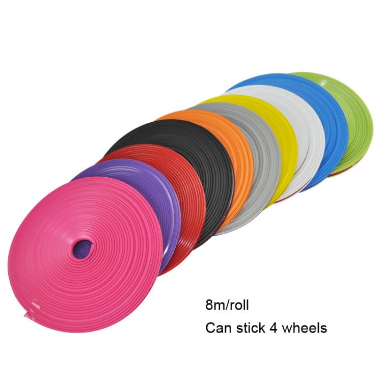 Car Wheel General TPE Protection Ring Bumper Wheel Decoration Modification Supplies, Red, Green, Blue, Pink, Purple, Black, Yellow, White, Orange, Gray