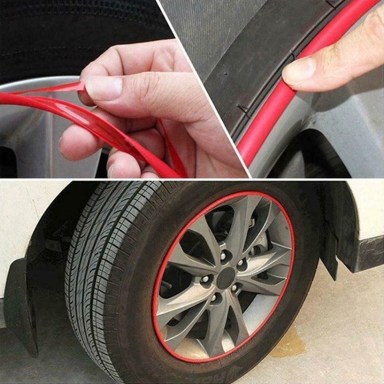 Car Wheel General TPE Protection Ring Bumper Wheel Decoration Modification Supplies, Red, Green, Blue, Pink, Purple, Black, Yellow, White, Orange, Gray