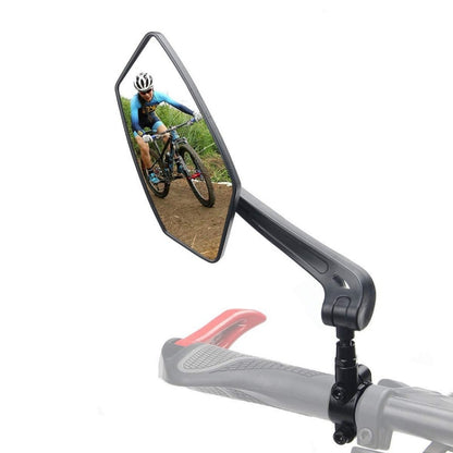 Mountain Bike High Definition Flat Reflective Rearview Mirror, Specification:, Single Left, Single Right, 1 Pair