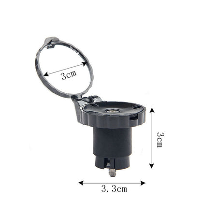Bicycle Handlebar Folding Rearview Mirror, No Light, With Light