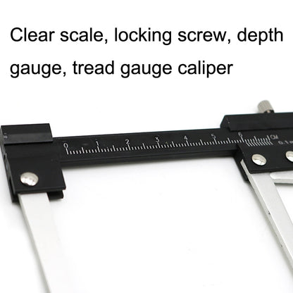 Multi-function Tire Patterns Deep Ruler Brake Disc Thickness Measuring Tools, Measuring Tools
