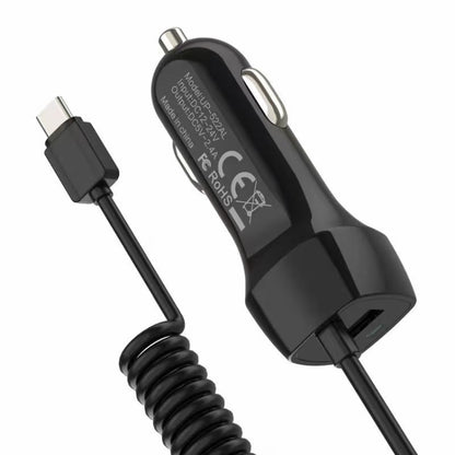 522AL Fast Charging With Cable Car Charging, Output Interface:, 8 Pin (Black), 8 Pin (White), Type-C/USB-C (Black), Type-C/USB-C (White), Micro USB (Black), Micro USB (White)