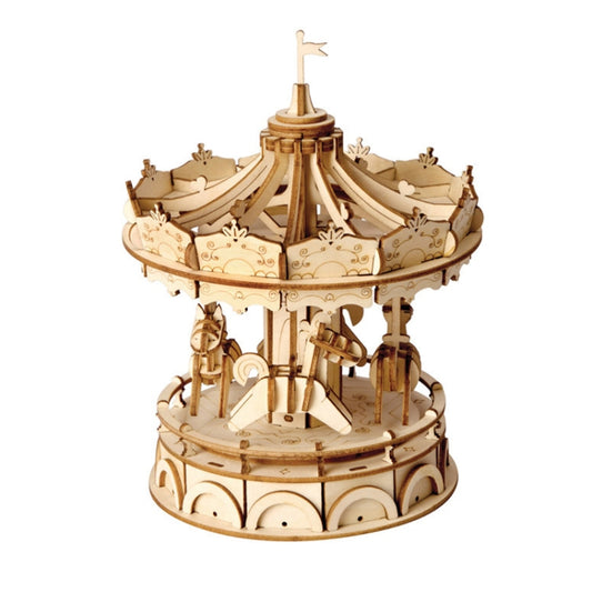 Puzzles 3D en bois pour enfants, modèles Rolife TG301 Avion, Rolife TG401 Grande roue, Rolife TG403 Appareil photo, Rolife TG404 Cheval de Troie rotatif, Rolife TG501 Tour Eiffel, Rolife TGN01 Boîte à huit sons, Rolife TG306 Croisière