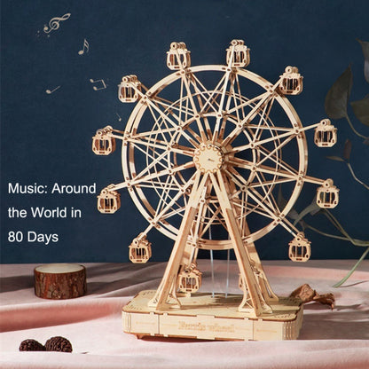 3D Three -Dimensional Puzzle Board Children Wood Puzzles Model, Rolife TG301 Airplane, Rolife TG401 Ferris Wheel, Rolife TG403 Camera, Rolife TG404 Rotating Trojan, Rolife TG501 Eiffel Tower, Rolife TGN01 Eight Sound Box, Rolife TG306 Cruise