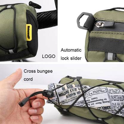 Rhinowalk RK9103 2.4L Outdoor Sports Cycling Front Bag Bicycle Waterproof Handlebar Bag, Light Blue, Full Black, Camouflage Gray, Camouflage Red, Camouflage Green
