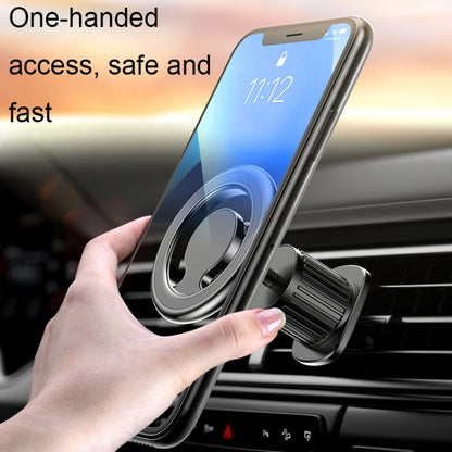 D19 Car Magnetic Mobile Phone Holder Rotatable Metal Navigation Bracket, Spec:, D19 Air Outlet (Black), D19 Sticker (Black), D19 Sticker (Silver), D19 Air Outlet (Silver), D19 Extended (Black), D19 Extended (Silver), D19 Seat (Black), D19 Seat (Silver)