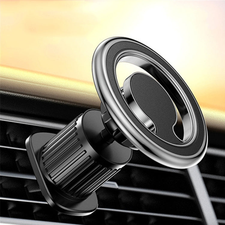 D19 Car Magnetic Mobile Phone Holder Rotatable Metal Navigation Bracket, Spec:, D19 Air Outlet (Black), D19 Sticker (Black), D19 Sticker (Silver), D19 Air Outlet (Silver), D19 Extended (Black), D19 Extended (Silver), D19 Seat (Black), D19 Seat (Silver)