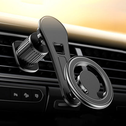 D19 Car Magnetic Mobile Phone Holder Rotatable Metal Navigation Bracket, Spec:, D19 Air Outlet (Black), D19 Sticker (Black), D19 Sticker (Silver), D19 Air Outlet (Silver), D19 Extended (Black), D19 Extended (Silver), D19 Seat (Black), D19 Seat (Silver)