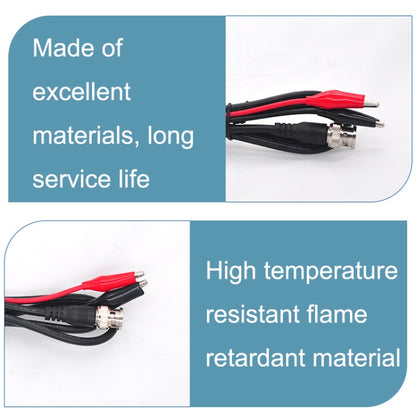 2pcs BNC To 2 x Crocodile Clips Double Head Coaxial Cable Video Cable, Length:, BNC To 2 x Crocodile Clips 0.5m, BNC To 2 x Crocodile Clips 1m, BNC To 2 x Crocodile Clips 1.5m, BNC To 2 x Crocodile Clips 2m, BNC To 2 x Crocodile Clips 3m