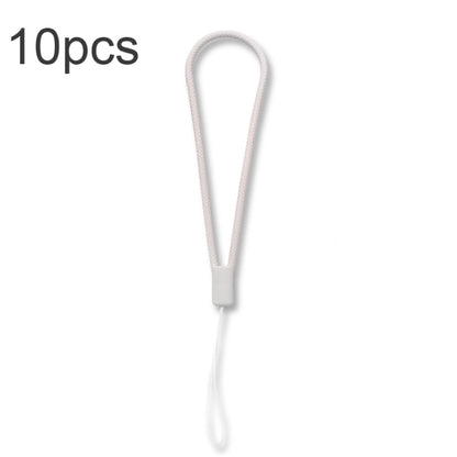 10pcs  Silicone Woven Pattern  Cell Phone Lanyard Anti-loss Hand Rope, Dark Night Green, White, Grass Purple, Light Green, Clove Purple, Antique White, Black, Red, Matcha Green, Lemon Yellow, Shallow Purple, Sand Pink, Sugar Orange, Tea Red������������...