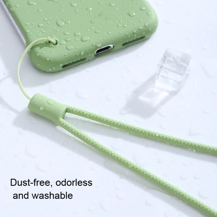 10pcs  Silicone Woven Pattern  Cell Phone Lanyard Anti-loss Hand Rope, Dark Night Green, White, Grass Purple, Light Green, Clove Purple, Antique White, Black, Red, Matcha Green, Lemon Yellow, Shallow Purple, Sand Pink, Sugar Orange, Tea Red������������...
