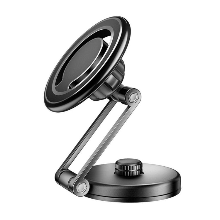 D27 Car Magnetic Telescopic Folding Navigation Mobile Phone Holder, D27 (Silver), D27 (Black)