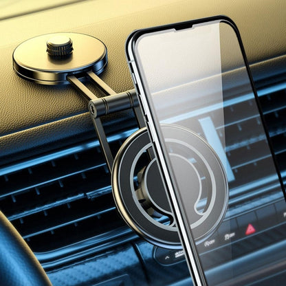 Support de téléphone portable magnétique et télescopique pliable pour voiture D27 (noir), D27 (argent)