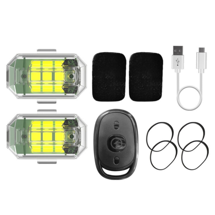 Remote Control LED Car Modified Electric Car Warning Tail Light, 1 Light+1 RC, 2 Light +1 RC