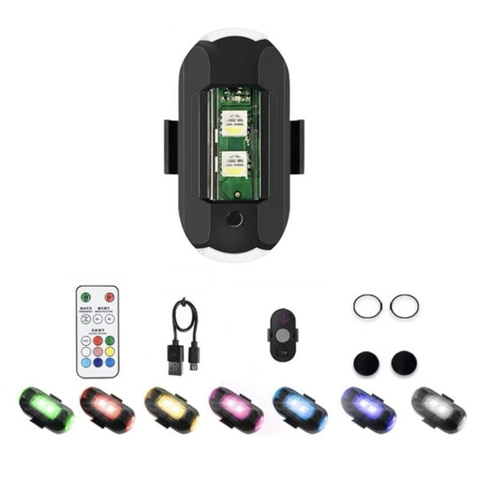 Luz de advertencia magnética potente inalámbrica para motocicleta con control remoto por vibración, 1 luz + 1 RC, 2 luces + 1 RC, 4 luces + 1 RC