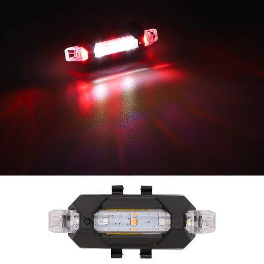 Feu arrière décoratif et d'avertissement stroboscopique rechargeable pour moto et vélo, lumière colorée, lumière rouge et blanche, lumière rouge et bleue, lumière blanche, lumière bleue, lumière rouge