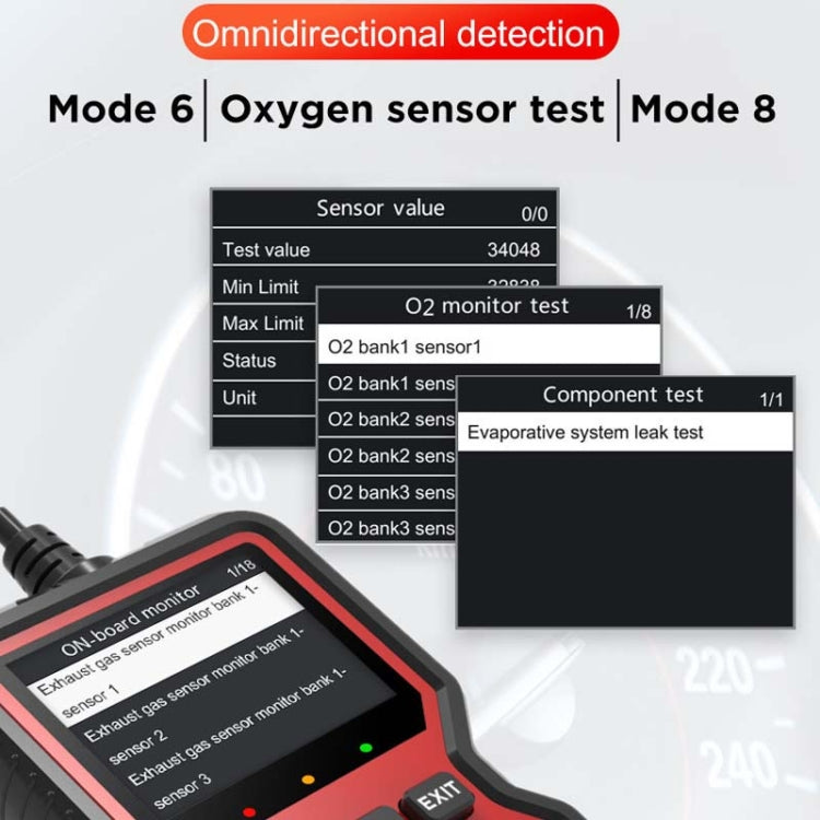 Détecteur de pannes de voiture V519 OBD2 à écran couleur, V519