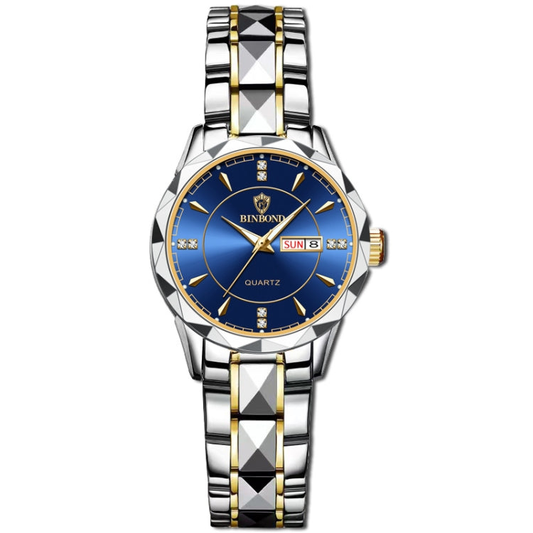 Montre à Quartz BINBONG B5552 Lumineuse Multifonctionnelle Calendrier d'affaires