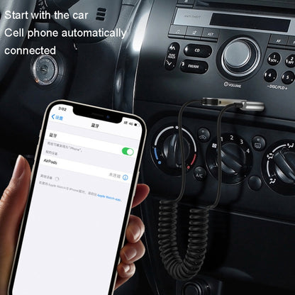 AUX Car Bluetooth Receiver Adapter 3.5mm Audio Receiver, Bluetooth 5.0 Adapter